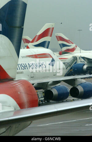 British Airways annullare il volo BA223 Foto Stock