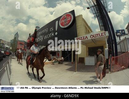 Anteprima olimpica del centro di Atlanta, Georgia. 17 LUGLIO 96. Anteprima olimpica. Centro di Atlanta Foto Stock