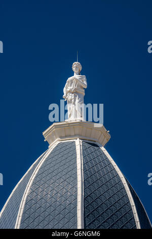 Statua a cupola di Presidio County Courthouse in Marfa, Texas, Stati Uniti d'America Foto Stock