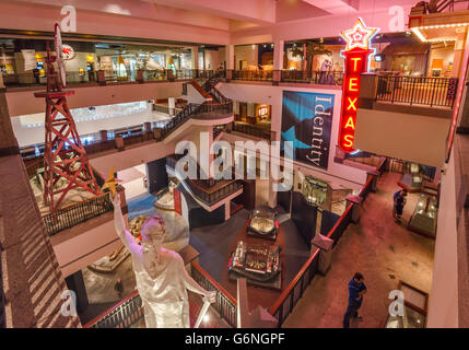 Le gallerie presentano a Bob Bullock Texas State History Museum, Austin, Texas, Stati Uniti d'America Foto Stock