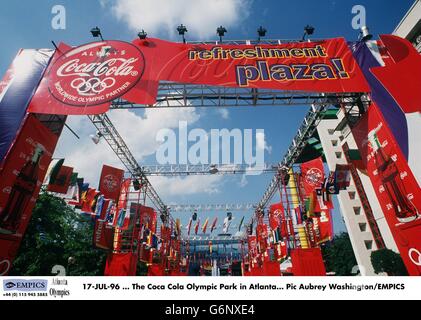 17-LUG-96, il Parco Olimpico Coca Cola di Atlanta Foto Stock