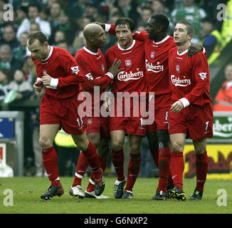 Punteggi Heskey Yeovil v Liverpool Foto Stock