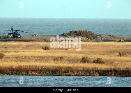 Norfolk Elicottero incidente Foto Stock