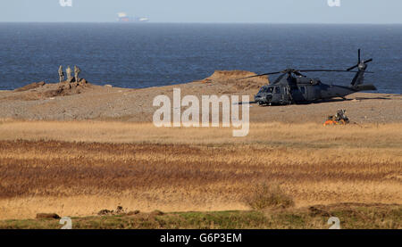 Norfolk Elicottero incidente Foto Stock