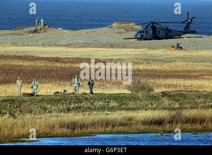 Norfolk Elicottero incidente Foto Stock