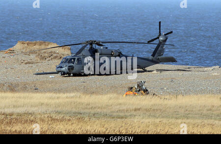 Norfolk Elicottero incidente Foto Stock