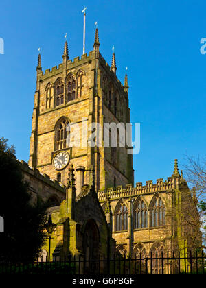 Chiesa di Santa Maria in Lace Market area di Nottingham City Centre NOTTINGHAMSHIRE REGNO UNITO Inghilterra un grado 1 elencati edificio medievale Foto Stock