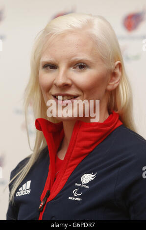 Paralimpiadi Invernali - Team paralimpico GB di lancio per Sochi - Radisson Blu Hotel Foto Stock