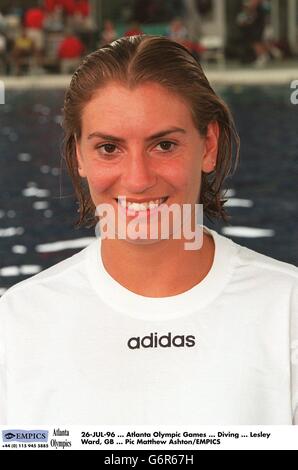 26-JUL-96 ... Giochi Olimpici di Atlanta ... Immersioni ... Lesley Ward, GB Foto Stock