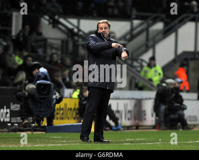 Calcio - Campionato Sky Bet - Derby County v Queens Park Rangers - iPro Stadium. Harry Redknapp, direttore del Queens Park Rangers Foto Stock