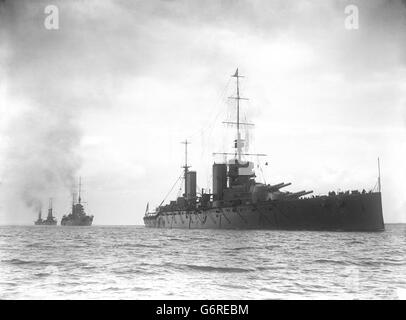 La Prima guerra mondiale - l'impero britannico - La Royal Navy - 1914 Foto Stock