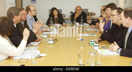 Mark Byford BBC incontro del Comitato esecutivo Foto Stock