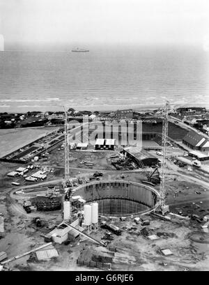 Channel Tunnel - Cross-Channel traghetto per auto a Calais - Sangatte, Francia Foto Stock