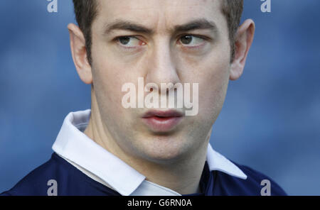 Il Rugby - RBS 6 Nazioni - Scozia v Inghilterra - Scozia Captain's Run - Murrayfield Stadium Foto Stock