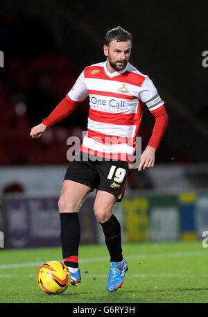 Calcio - Sky Bet Championship - Doncaster Rovers v Charlton Athletic - Keepmoat Stadium. Richard Wellens, Doncaster Rovers Foto Stock