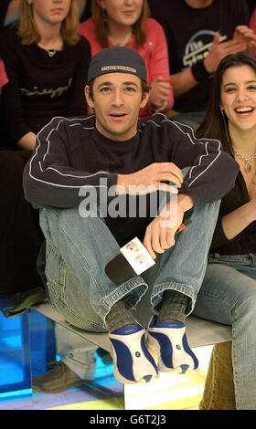 Luke Perry MTV TRL UK Foto Stock