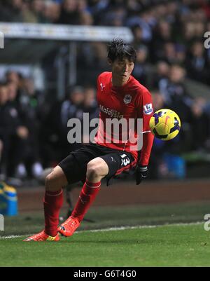 Calcio - Barclays Premier League - Swansea City / Cardiff City - Liberty Stadium. Bo-Kyung Kim, Cardiff City Foto Stock