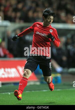 Calcio - Barclays Premier League - Swansea City / Cardiff City - Liberty Stadium. Bo-Kyung Kim, Cardiff City Foto Stock