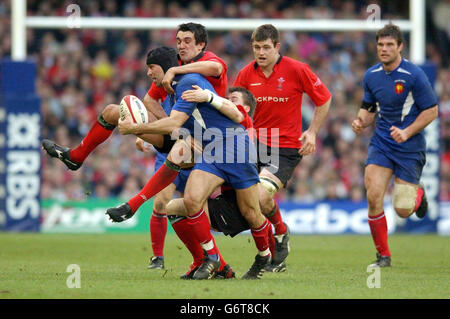 RBS 6 Nazioni Galles v Francia Foto Stock