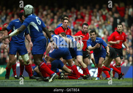 RBS 6 Nazioni Galles v Francia Foto Stock