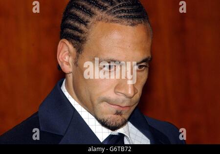 Rio Ferdinand Audizione Foto Stock