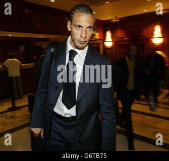 Rio Ferdinand Audizione Foto Stock