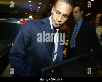 Rio Ferdinand Audizione Foto Stock