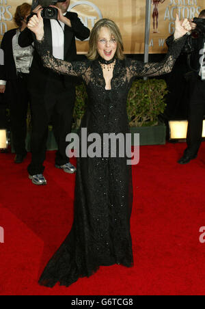 L'attrice Diane Keaton arriva per i Screen Actors Guild Awards a Los Angeles. Foto Stock
