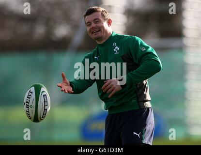 Il Rugby - RBS 6 Nazioni - Irlanda v Galles - Irlanda - Sessione di formazione - Carlton House Foto Stock