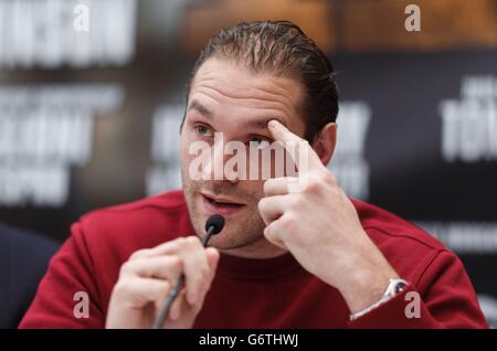 Boxing - Scatola di rame III - Testa a Testa Conferenza stampa - Fredericks Ristorante Foto Stock