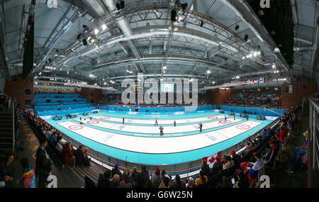 Sochi Giochi olimpici invernali - Giorno 14 Foto Stock