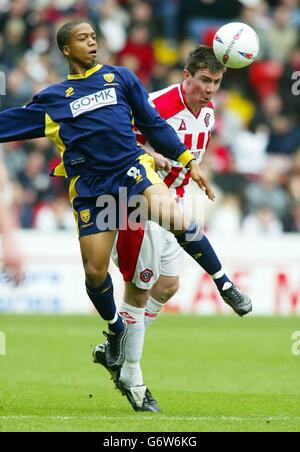 Sheffield Utd v Wimbledon Foto Stock