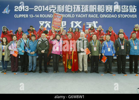 Vela - Clipper 2013-14 il giro del mondo in barca a vela - Qingdao Foto Stock