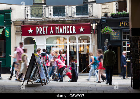 Negozio di fronte, Pret a Manger, Villier Street, Londra, Regno Unito Foto Stock