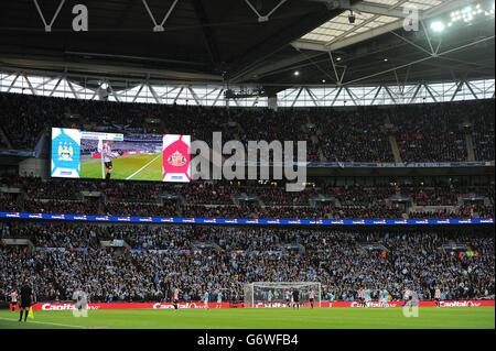 Calcio - Capital One Cup - finale - Manchester City / Sunderland - Stadio di Wembley. Vista generale del Wembley Stadium durante la partita Foto Stock