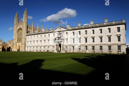 Vista generale della cappella del Kings College nel centro di Cambridge Foto Stock