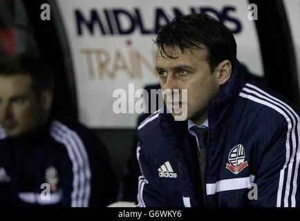 Calcio - Campionato Sky Bet - Derby County / Bolton Wanderers - iPro Stadium. Bolton Wanderers manager Dougie Freedman Foto Stock