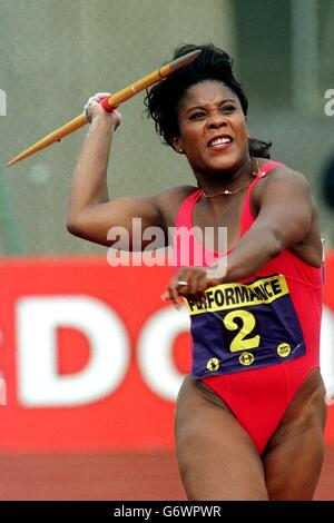 Giochi di spettacolo, Palazzo di Cristallo. Tessa Sanderson, Giochi di spettacolo, Palazzo di Cristallo Foto Stock