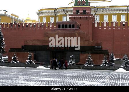 Tomba di Lenin, nella Piazza Rossa di Mosca. Foto Stock