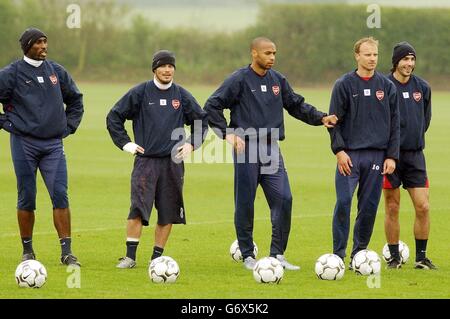 Arsenal in formazione Foto Stock