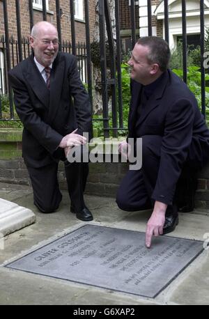 Oliver Goldsmith la placca Foto Stock