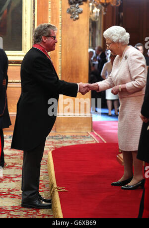 Investiture al Castello di Windsor Foto Stock