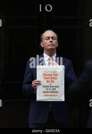 Carburante FairFuelUK campagna di dazio Foto Stock