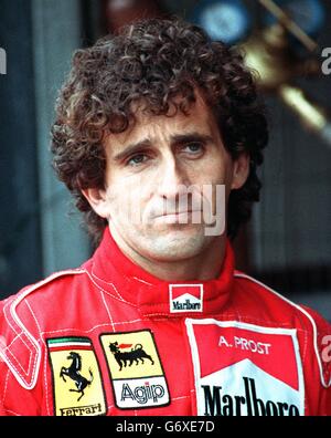 Alain Prost.. Formula 1 pilota Alain Prost. Foto Stock