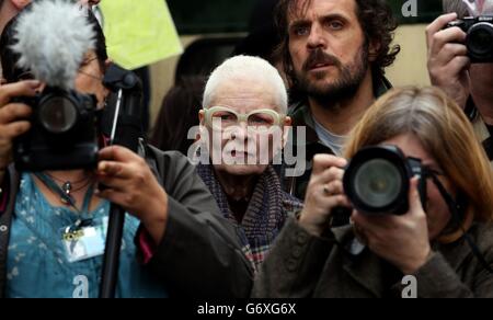 Anti-fracking dimostrazione Foto Stock