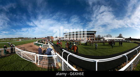 Horse Racing - Salta finale - Warwick Racecourse Foto Stock