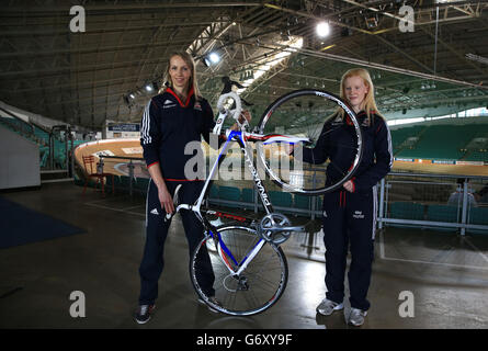 Escursioni in bicicletta - Team GB Para-Cycling Media Day - Manchester Velodrome Foto Stock