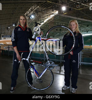 Escursioni in bicicletta - Team GB Para-Cycling Media Day - Manchester Velodrome Foto Stock