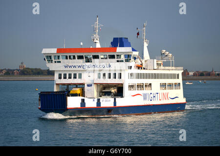 Traghetto per l'isola di Wight, St Ceclia Foto Stock