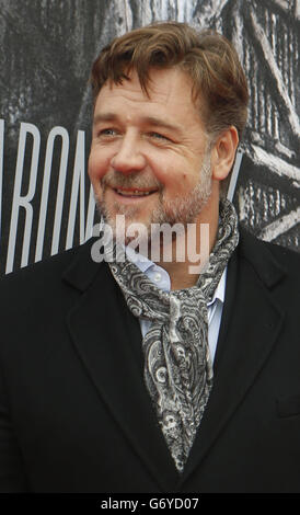Noah premiere - Edimburgo. Russell Crowe partecipa alla prima di Noah alla Film House di Edimburgo. Foto Stock